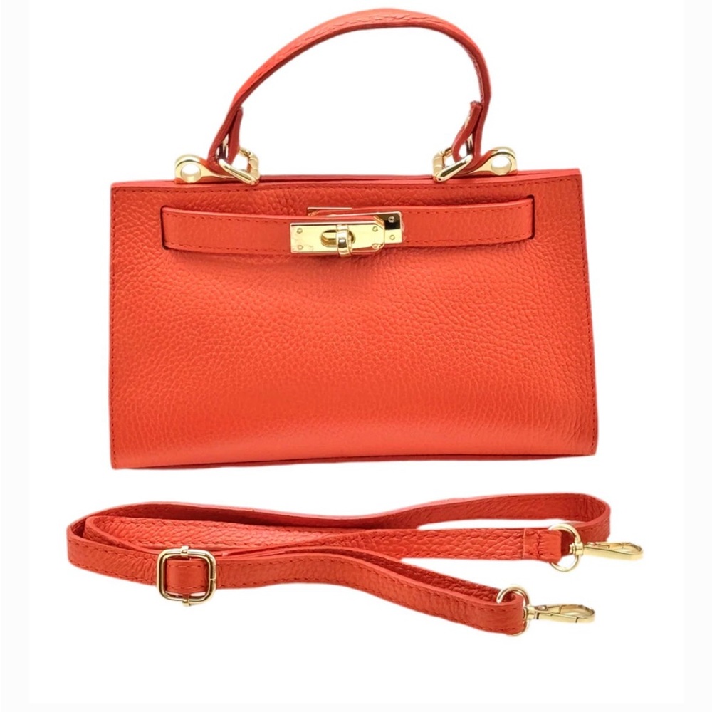Elegant Orange Handbag